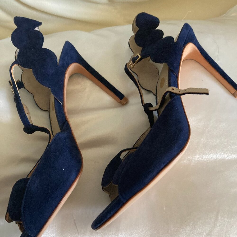 Boden navy blue open toe heels - size 39 (US size 8) - Picture 6 of 8